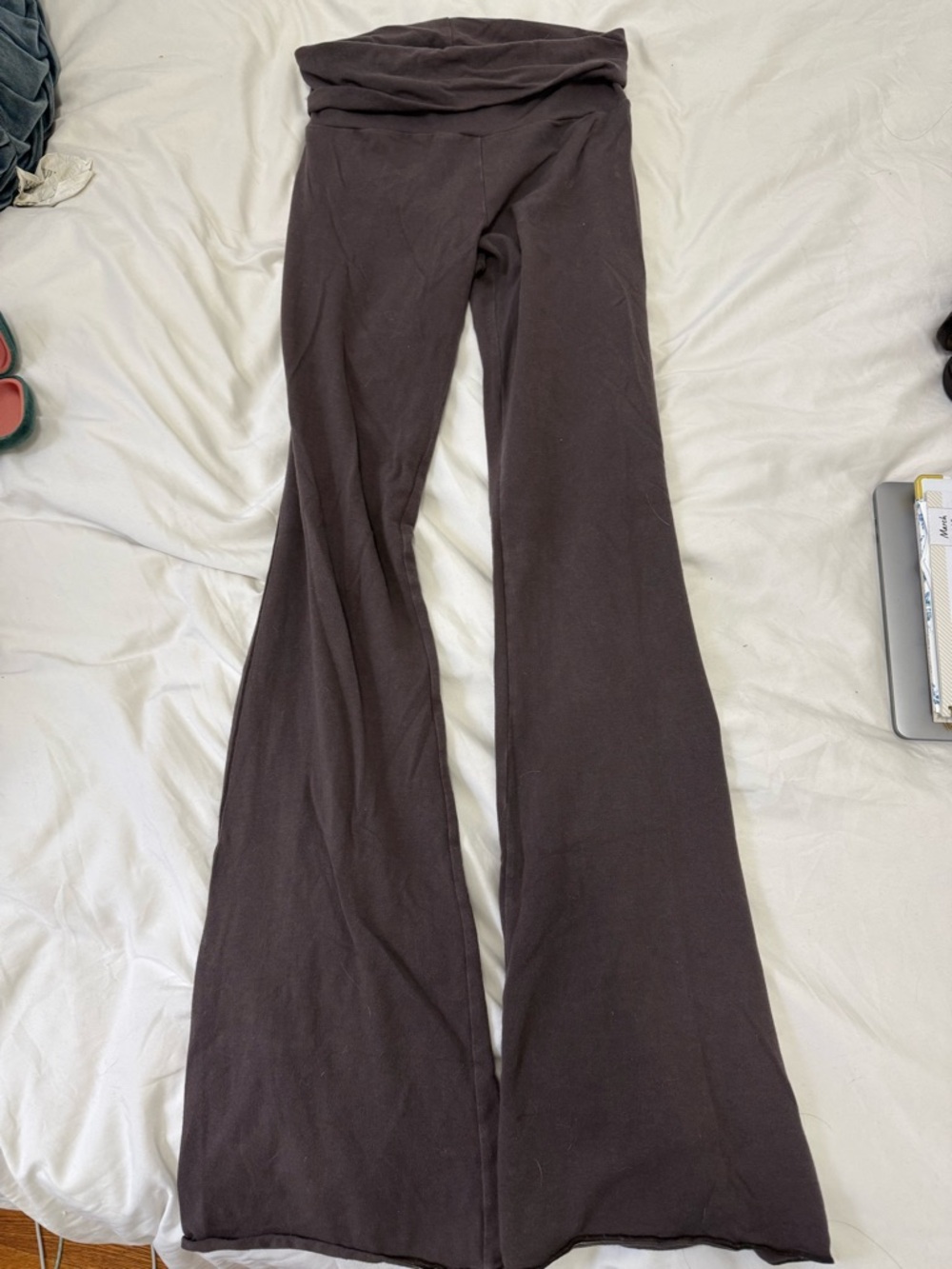 Skims fold over flare leggings